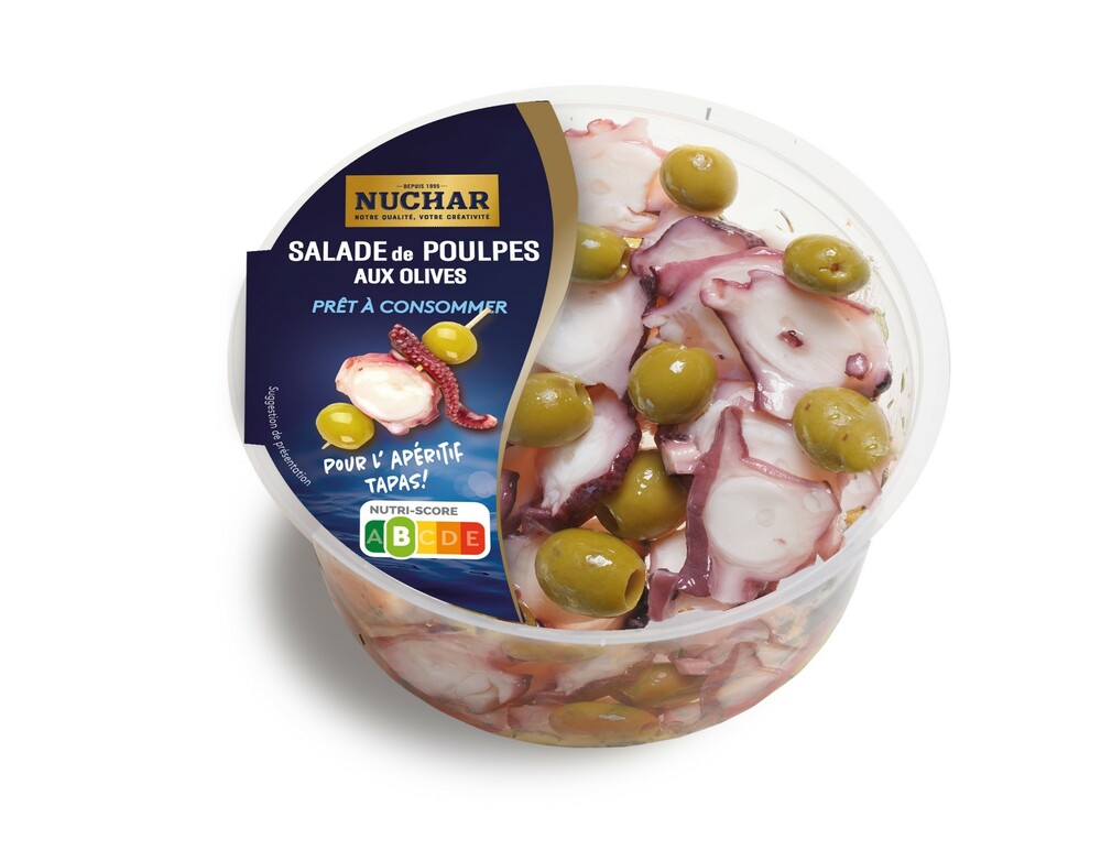 SALADE DE POULPE CUIT AUX OLIVES