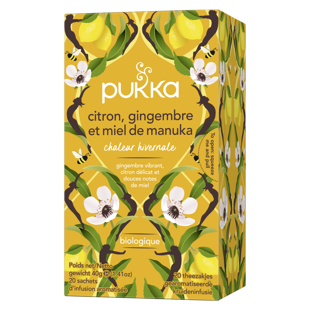 PUKKA INFUSIONS CITRON GINGEMBRES MIEL DE MANUKA