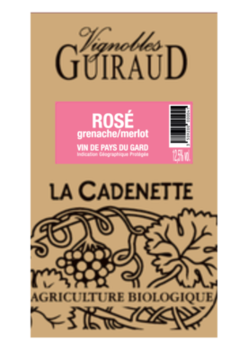 La Cadenette - BIB 5 et 10 L - IGP Gard Blanc/Rouge/Rosé