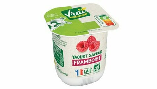 131025 - Yaourt aromatisé framboise BIO 100 g Vrai