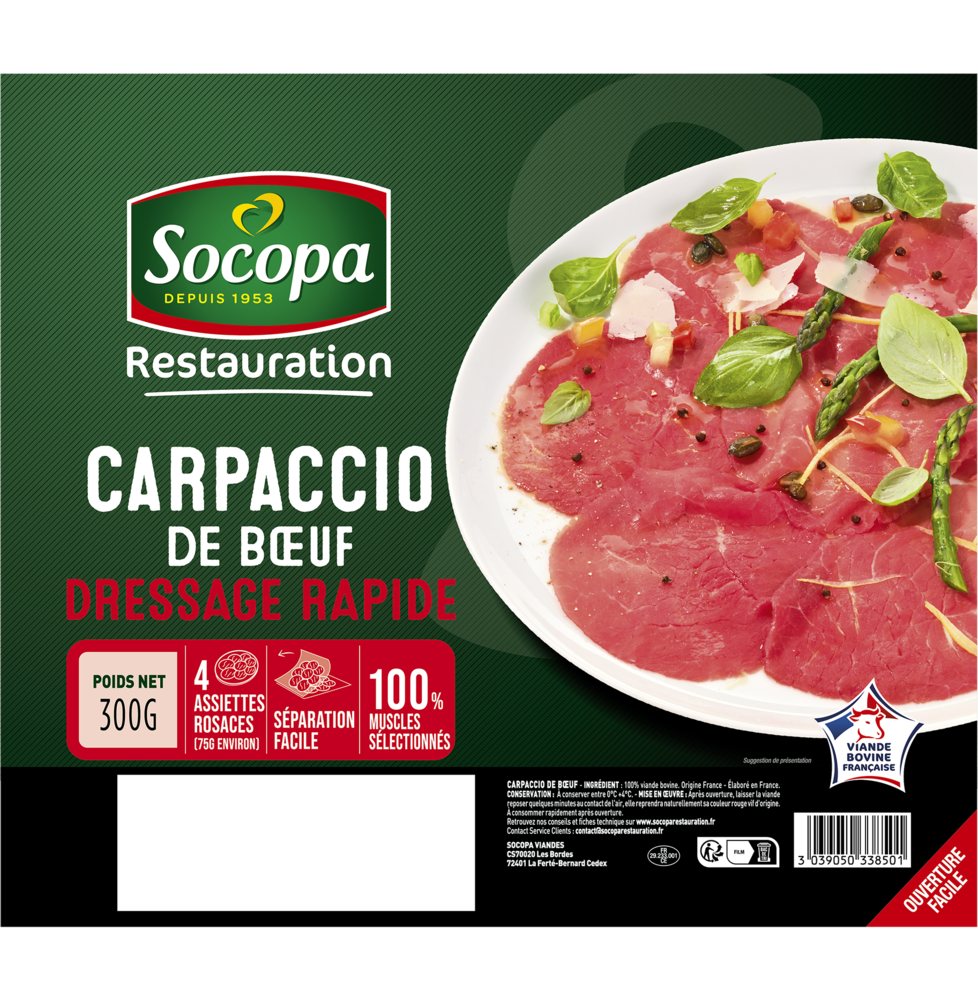 carpaccio rosace 75g