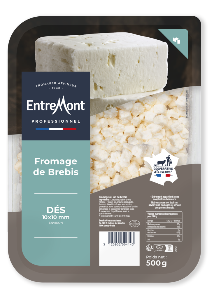 Dés au lait de Brebis Myrtis 500 g