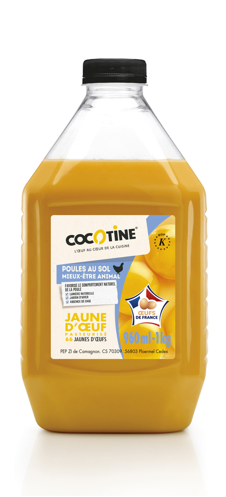 Jaune nature 1 kg Poules au sol Mieux Etre Animal