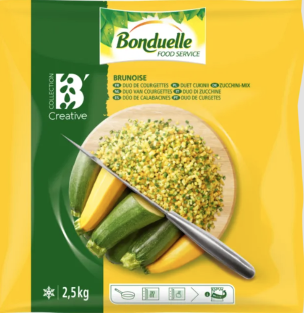 Brunoise duo de courgettes 2k5