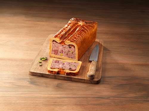 PATE EN CROUTE A L'OIE ET A LA FIGUE EN CHAUSSON