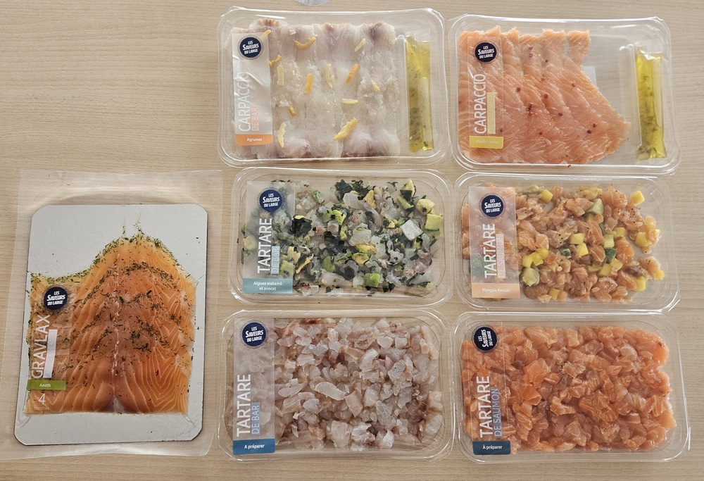Gamme crue gravelax / tartare / carpaccio