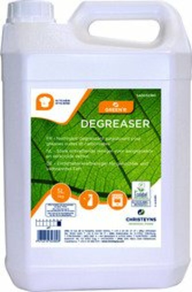 Dégraissant puissant pour cuisine Ecolabel en bidon 5 L GREEN'R