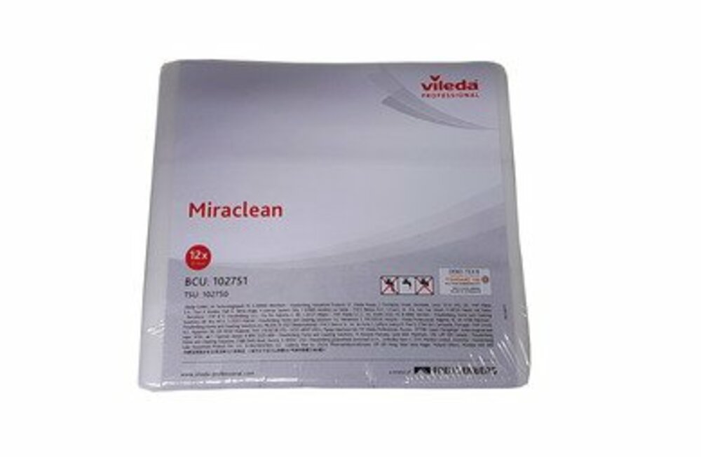 Eponge gommante Miraclean Small en sachet de 12 VILEDA