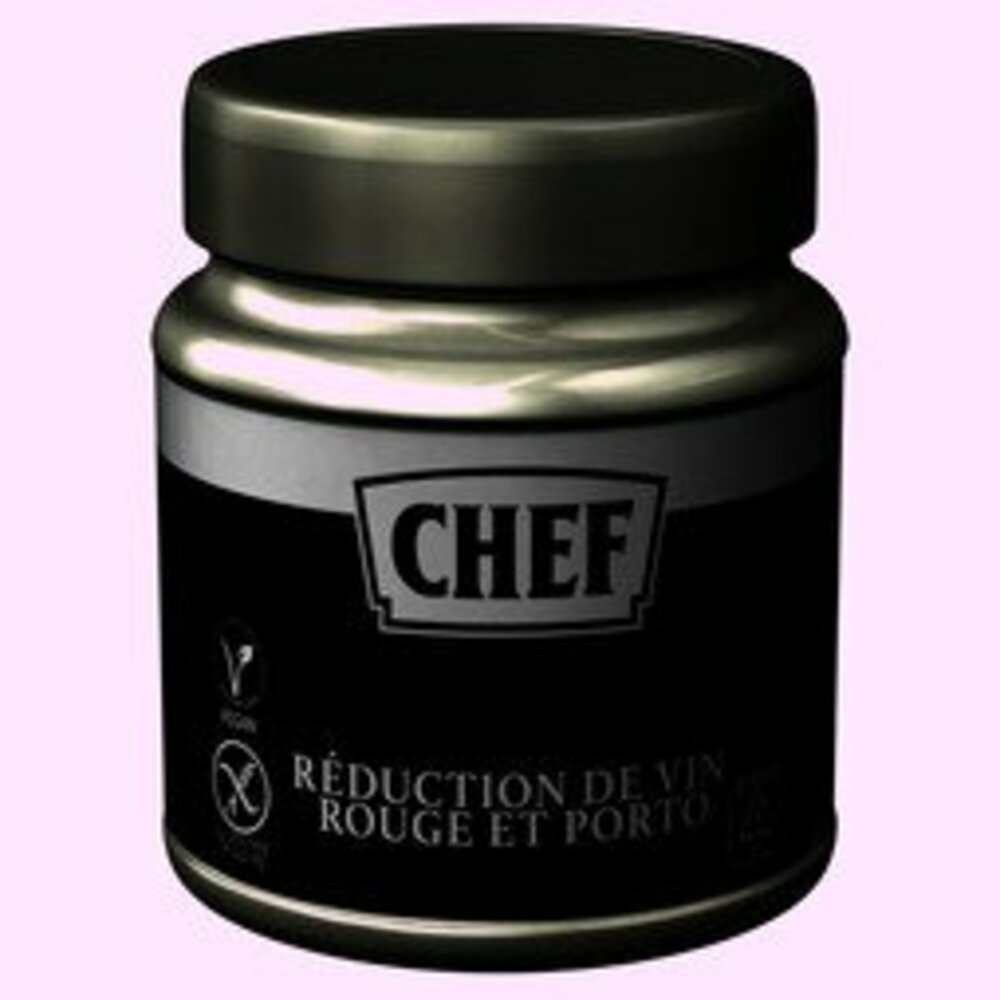 Réduction de vin rouge et Porto en pâte en pot 580 g CHEF