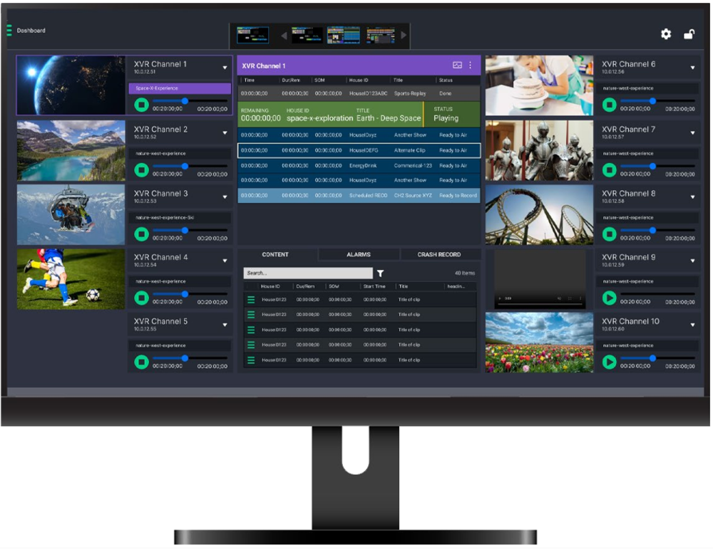 XVR Video Server / Playout 2110