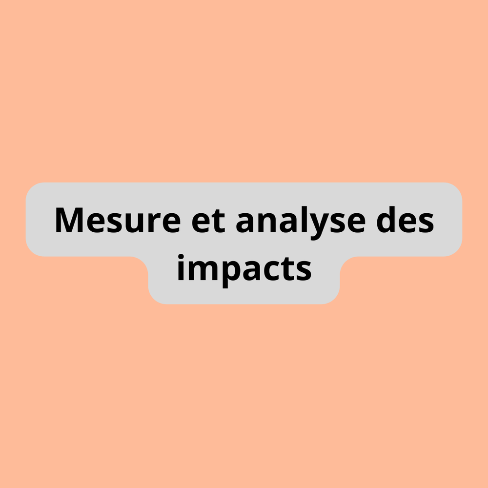 Mesure et analyse des impacts