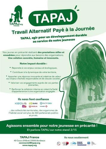 TAPAJ : des prestations opérationnelles à fort impact social