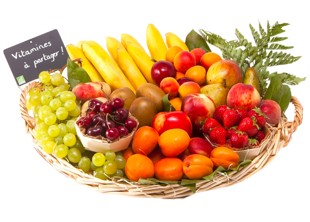 Paniers de fruits frais 