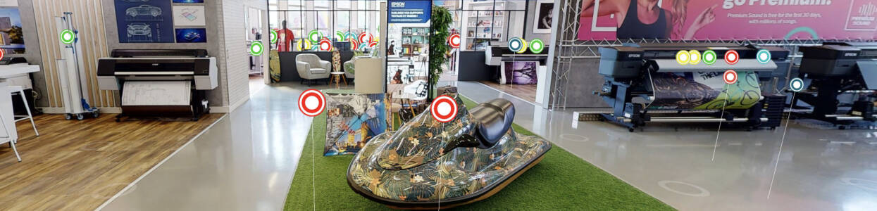 En immersion virtuelle dans le showroom parisien d’Epson