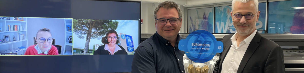 Euromedia élu « Meilleur distributeur HP Latex France » pour la 3ème année consécutive