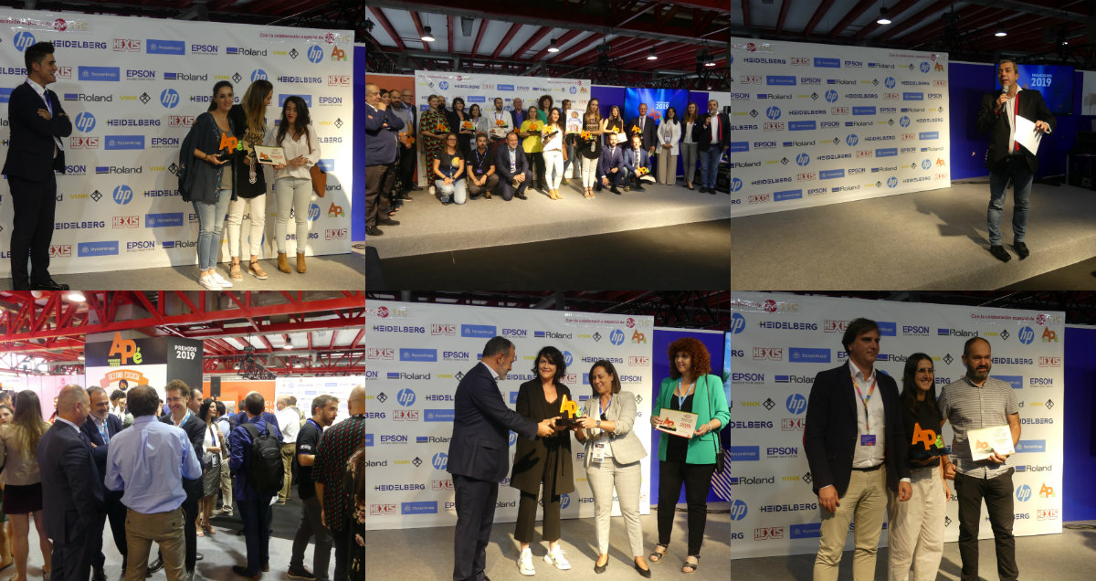All the winners of the 2019 APé Awards at C!Print Madrid