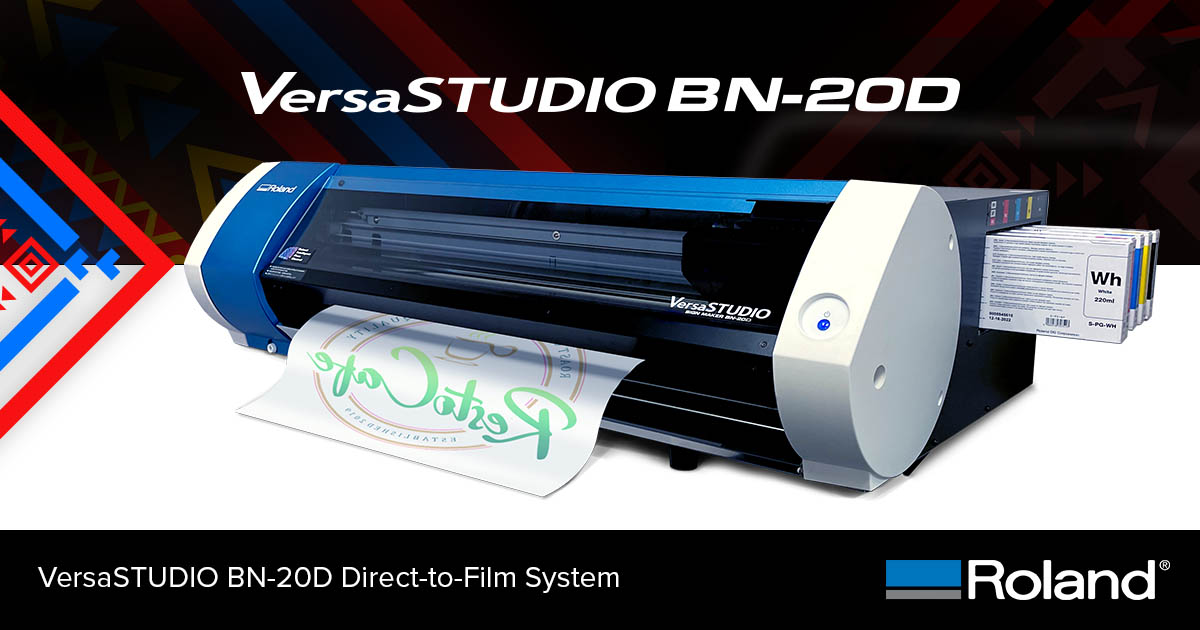 Lanzamiento Roland DG: impresora de sobremesa directa a film VersaSTUDIO BN-20D