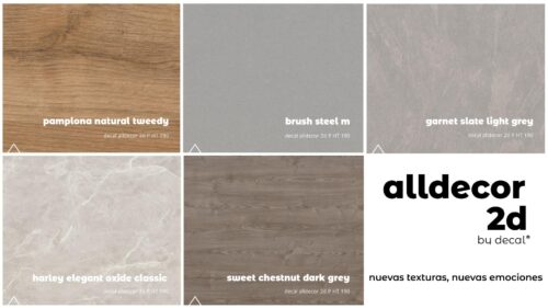 Conoce las nuevas texturas decorativas alldecor 2d que generan emociones