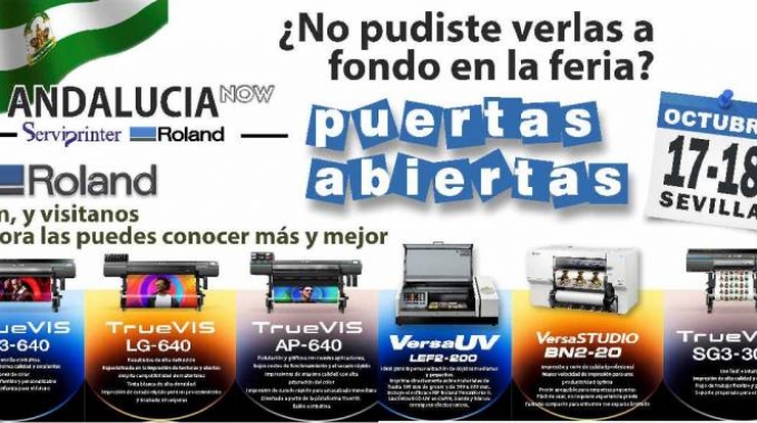 Serviprinter: Jornada de puertas abiertas Roland DG