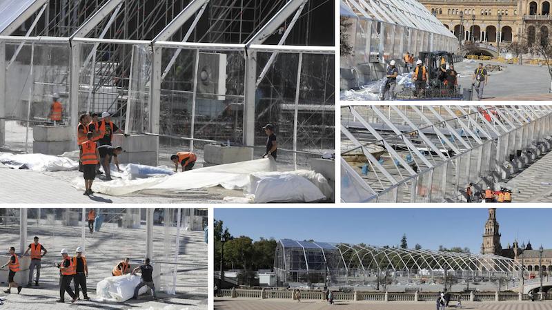 Endutex Ibérica ocupó toda la Plaza de España de Sevilla para celebrar los Grammy 2023