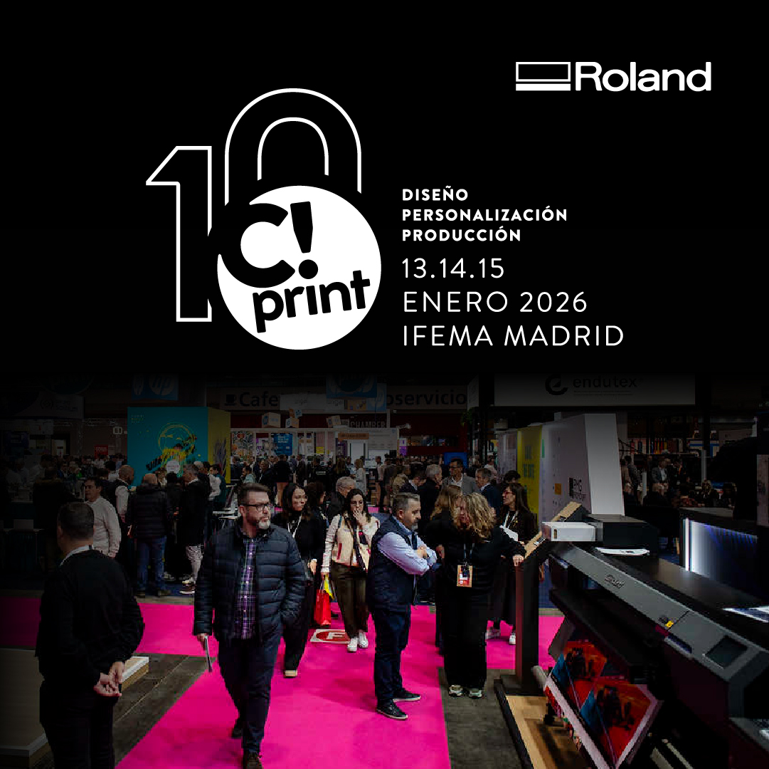 Roland DG presentará sus últimas novedades revolucionarias en C!Print Madrid 2026 