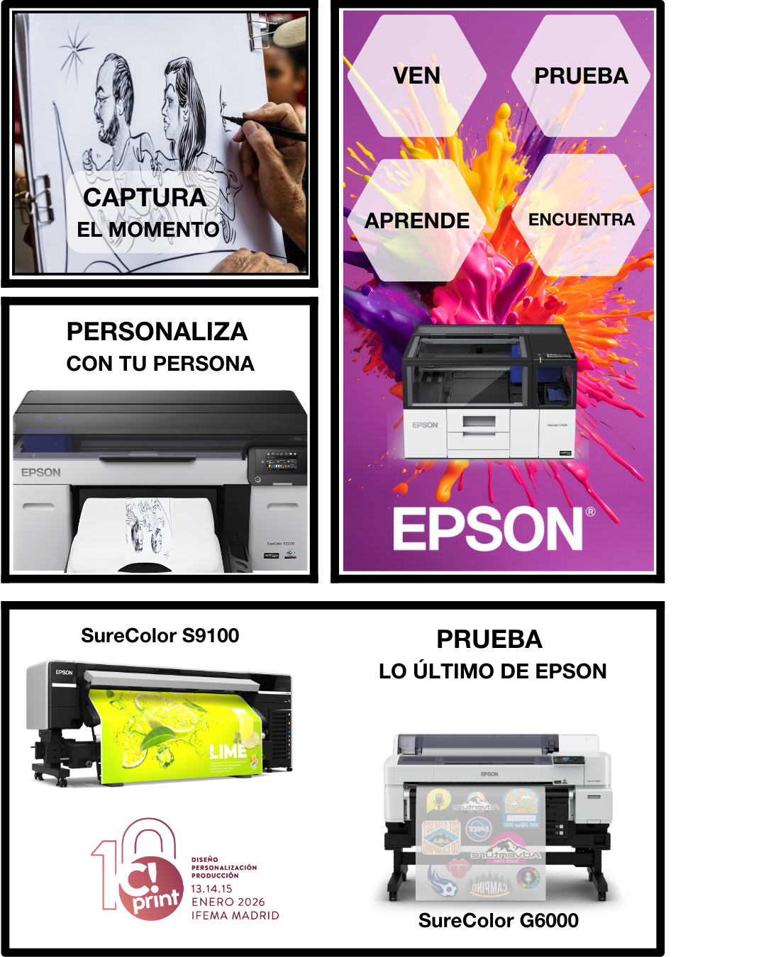 Todo lo que puedes ver y hacer con Epson en C!Print 26 