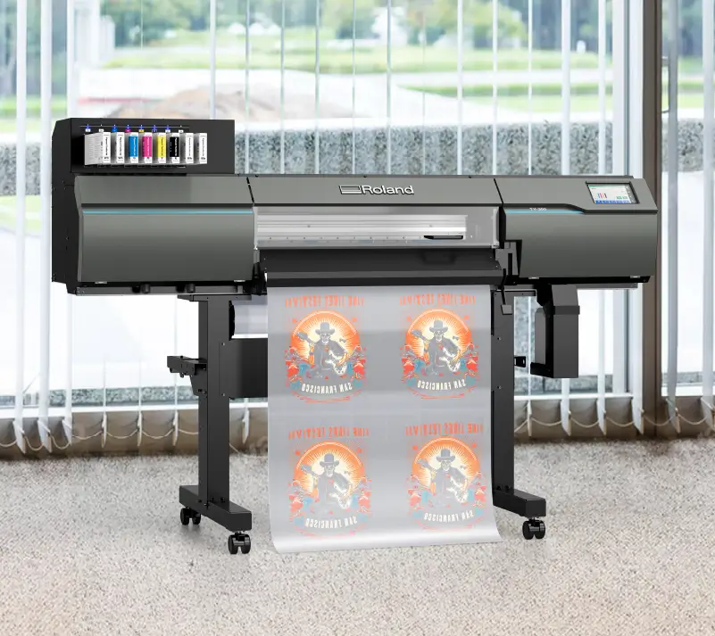 TY-300i de Roland DG: Impresión DTF para producción real