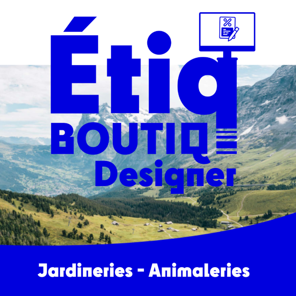 Logiciel de création d'affiches et d'étiquettes pour jardineries et animaleries