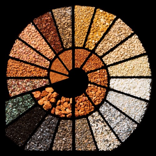 Marble granules and pebbles