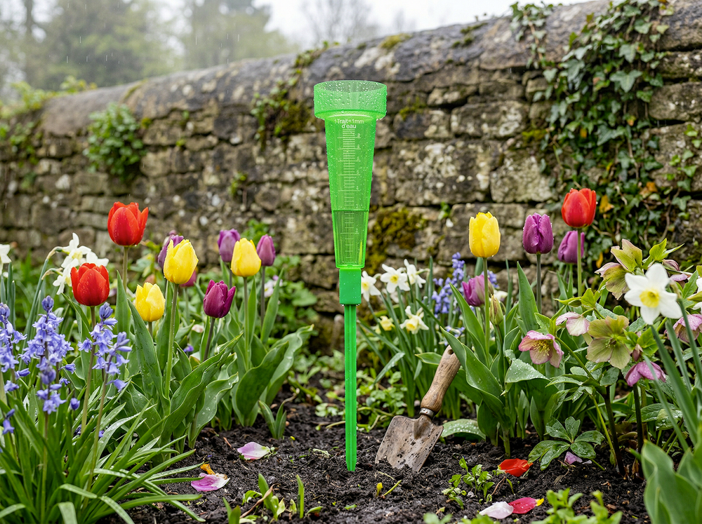 Pluviomètre avec pied amovible