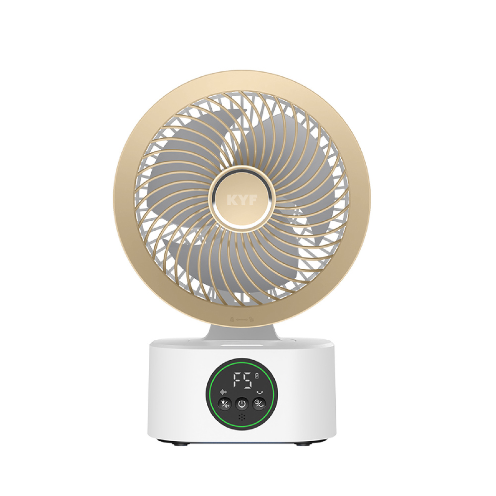 Ventilateur Intelligent Portable Ultra silencieux – Rechargeable – Contrôle vocal – Double éclairage nocturne – Aromathérapie intégrée