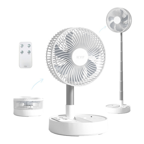 Ventilateur Portable Téléscopique avec Télécommande – Silencieux – Rechargeable – Design Flexible