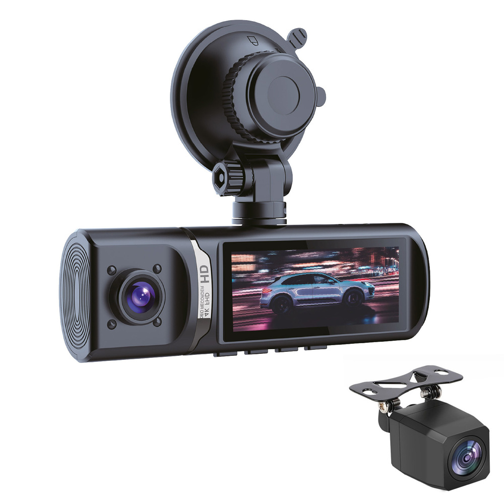 Dashcam 4K intelligente Triple vison Avant / Arrière / Habitacle