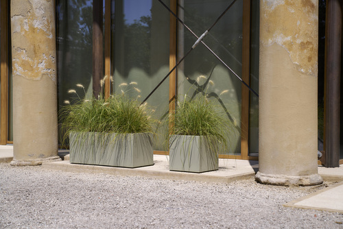 KEBE Jardinière avec réserve d'eau et roues greener