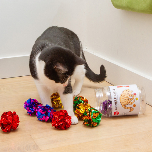 Boules de papier pour chat