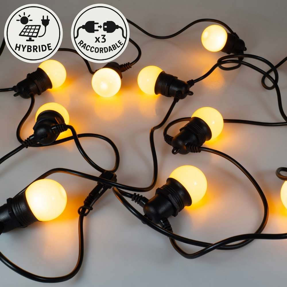 GUIRLANDE FÊTE LED SOLAIRE/SECTEUR 