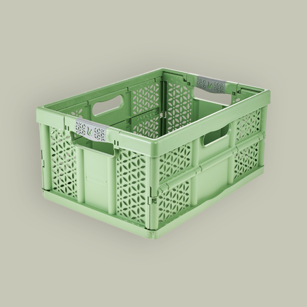 eco lea - casier pliant avec poignées souples