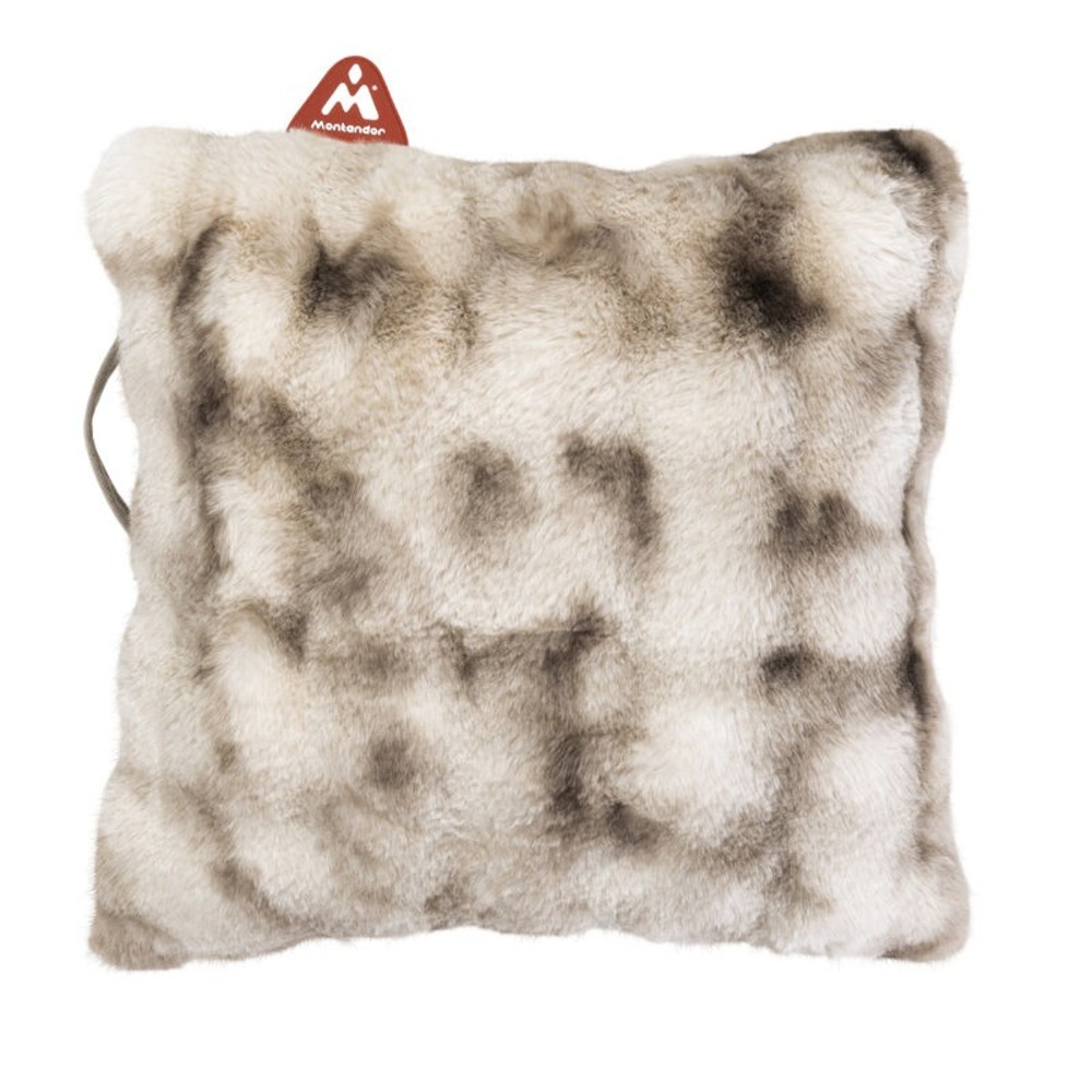 Montandor® Coussin chauffant - Fourrure Renard des Neiges - Insert chauffant Montandor® inclus 