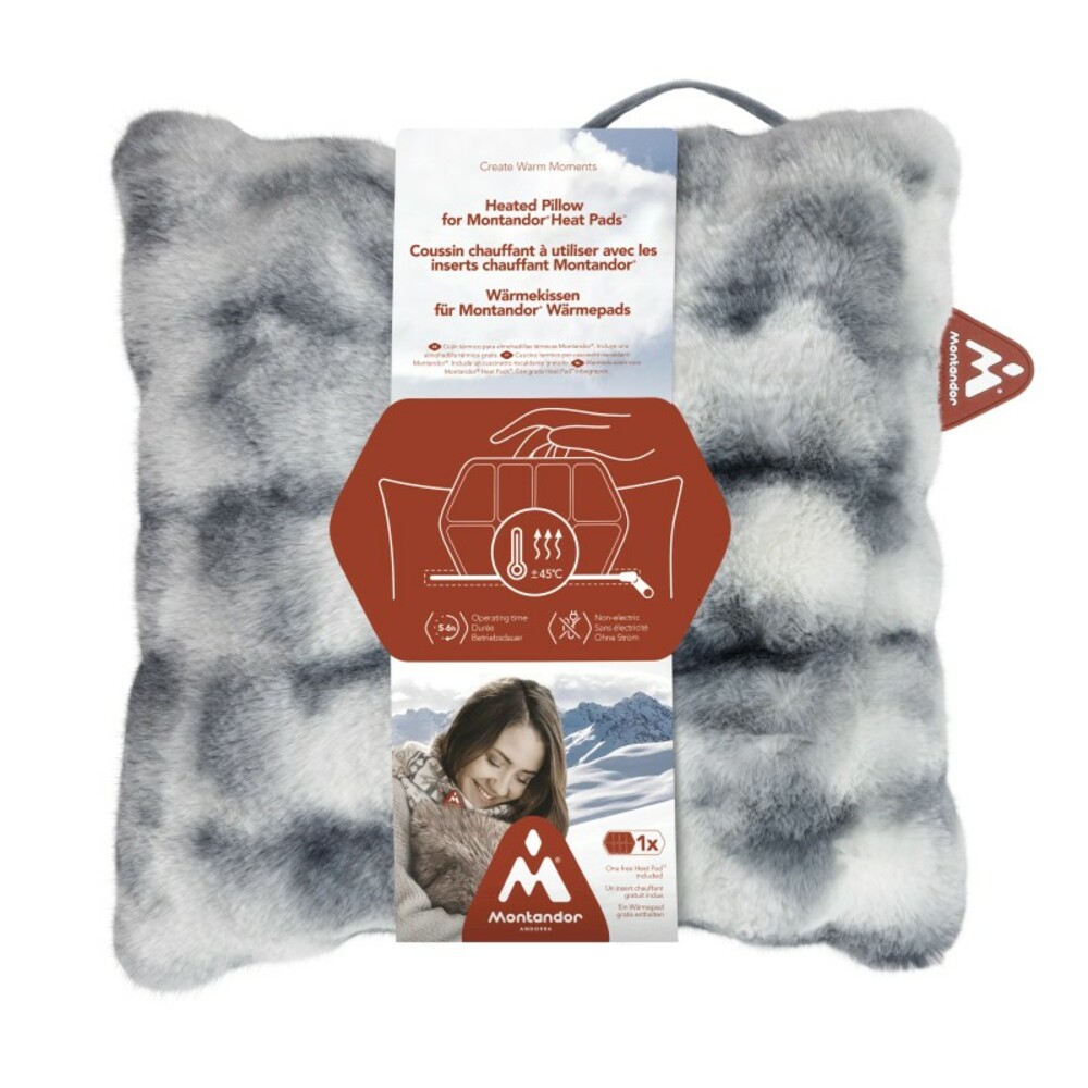 Montandor® Coussin chauffant - Fourrure Loup Arctique