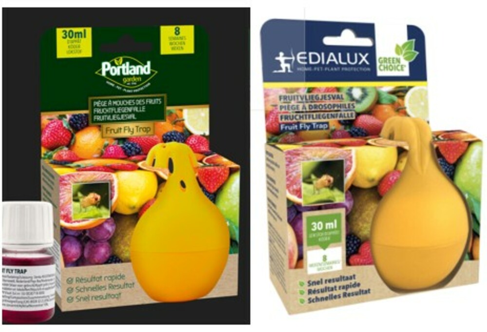 PIÈGE À MOUCHES DES FRUITS + RECHARGE D'APPÂT