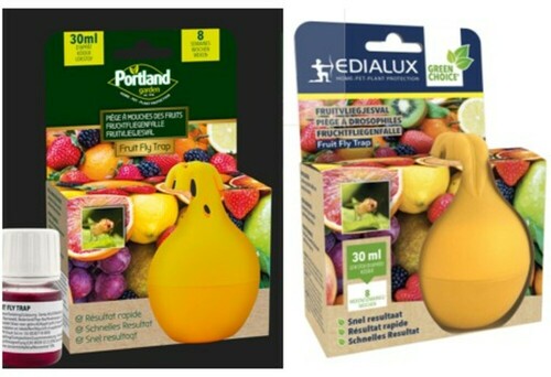 PIÈGE À MOUCHES DES FRUITS + RECHARGE D'APPÂT