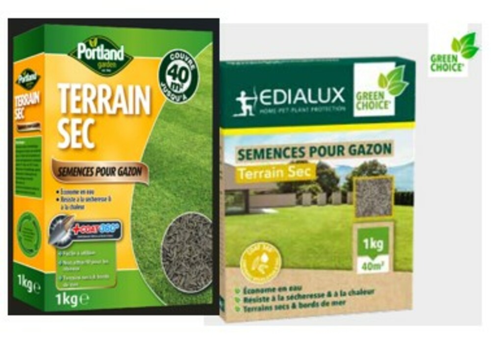 SEMENCES DE GAZON ENROBÉES TERRAIN SEC