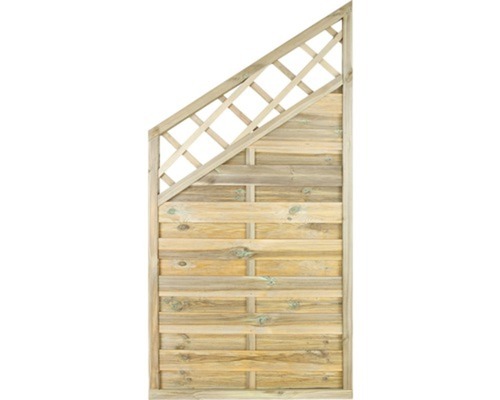 Panneau droit avec treillis 90x180/120x4,2 cm 