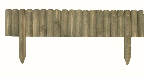 Bordure "JARDI" 1/2 rondins 1/2 ⌀ 5x20/35x100 cm