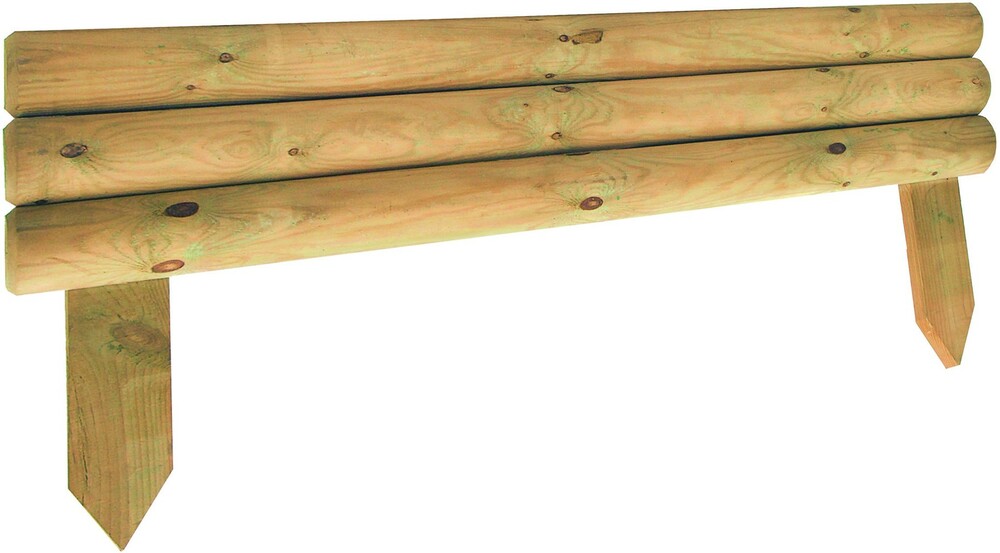 Bordure à planter demi-rondin L 55 x H 15/30 cm ép. 2,5 cm
