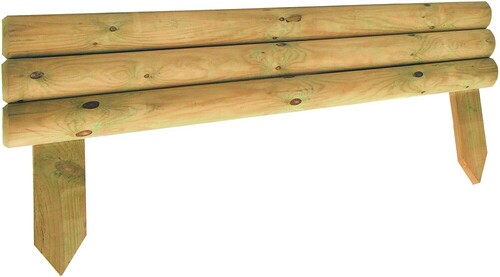 Bordure à planter demi-rondin L 55 x H 15/30 cm ép. 2,5 cm