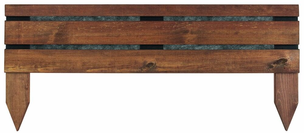 Bordure à planter ORIZON, L100x H 23/43 cm BRUN