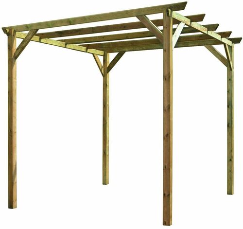 Pergola 300x300x246 cm ALEX poteaux 9x9 cm, sans couverture