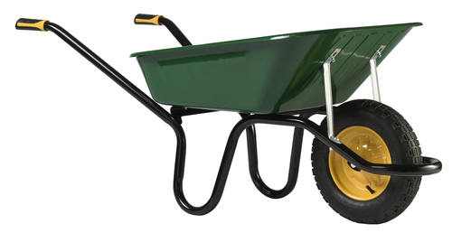 BROUETTE AKTIV PREMIUM PEINTE VERTE ROUE GONFLÉE