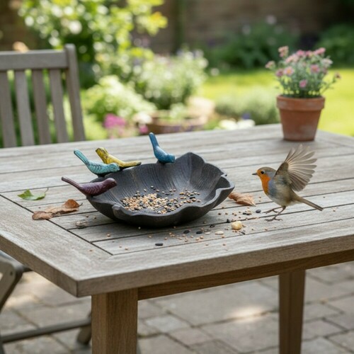 Mangeoire feuille gourmande 23x18x7cm